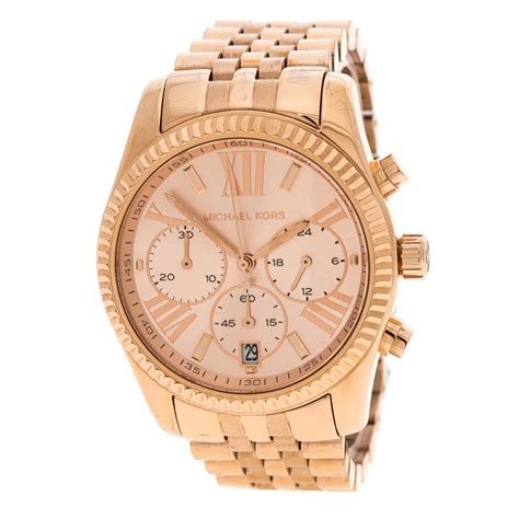 rose gold michael kors lexington